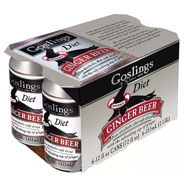 Goslings Ginger Beer Diet 12oz