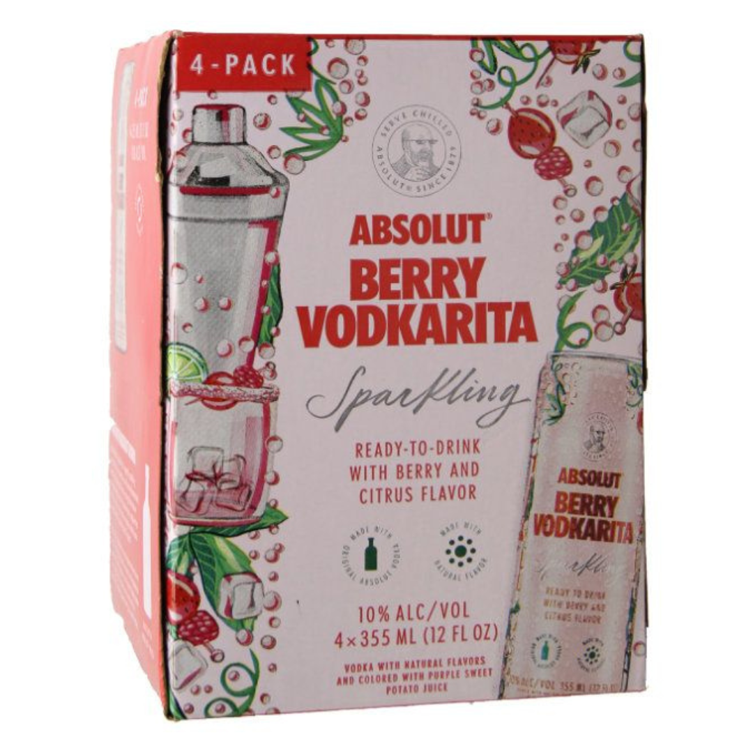 Absolut Berry Vodkarita 4 pack