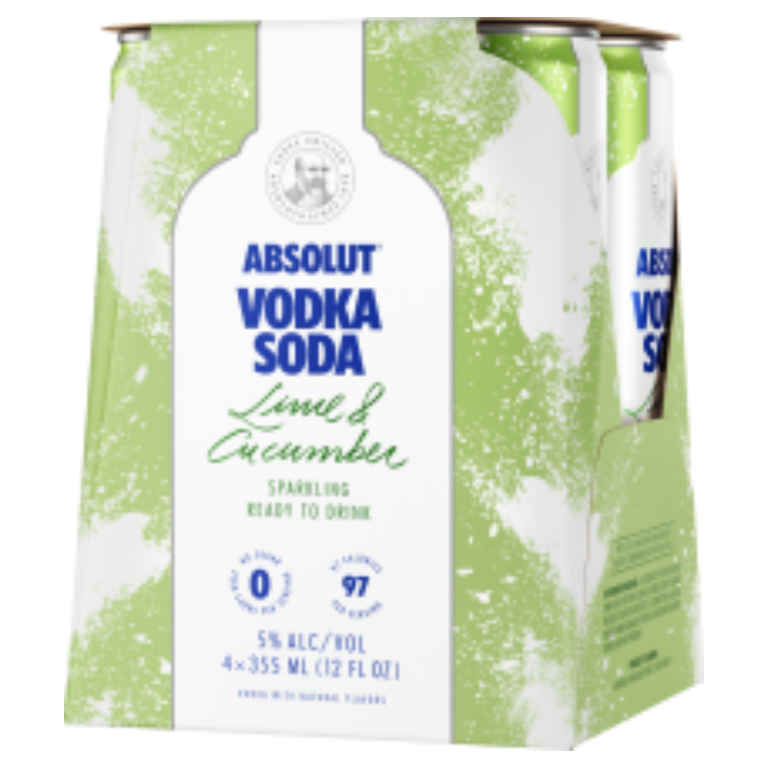 Absolut Lime & cucumber 4 pack