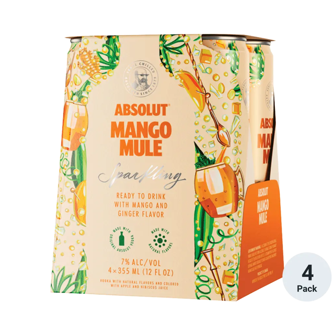 Absolut mango mule 4 pack