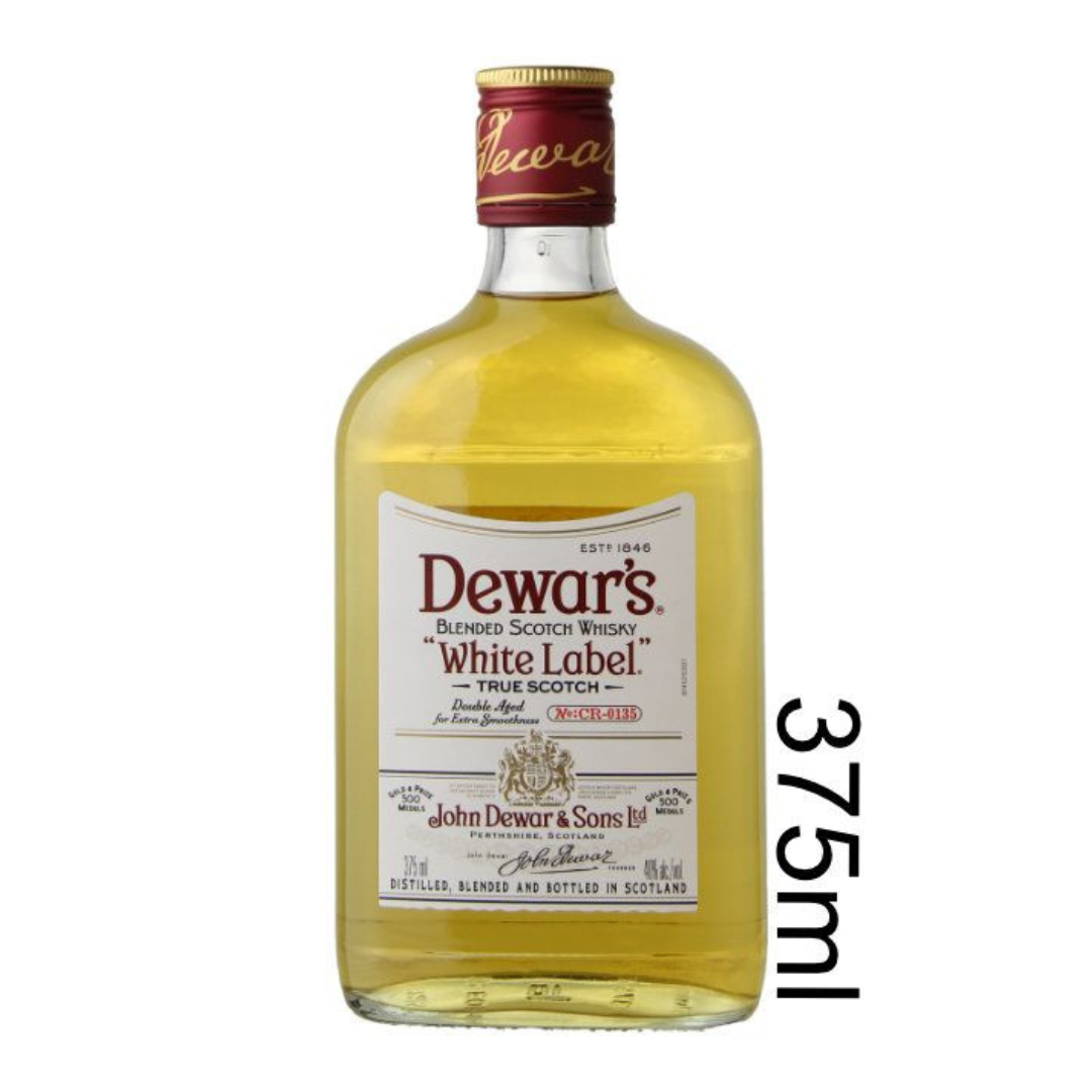 Dewars White label Blended Scotch Whiskey 375ml