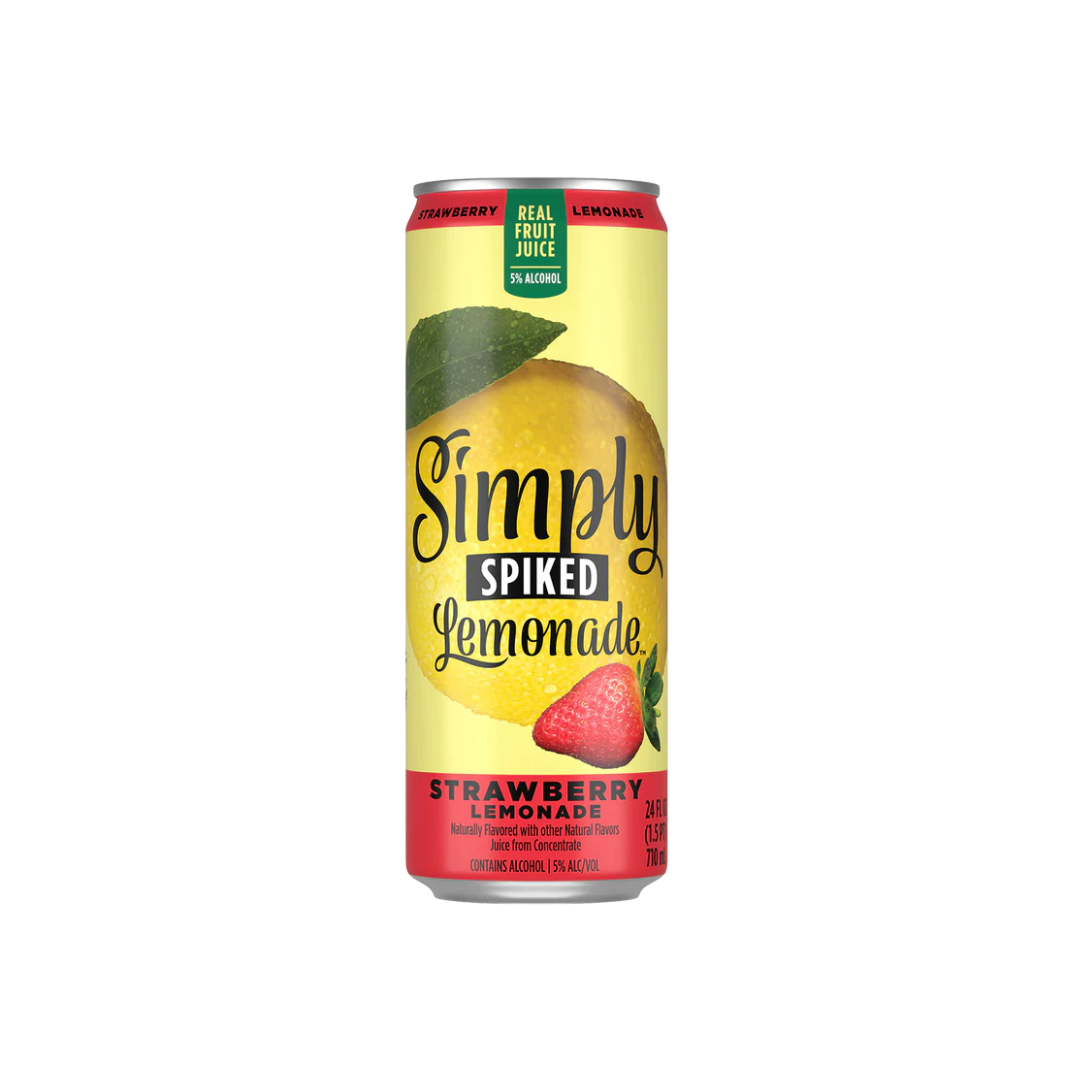 Simply strawberry 24oz can