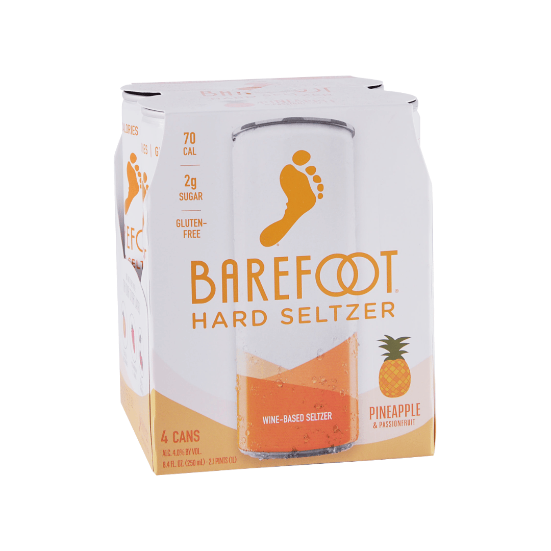 Barefoot Hard seltzer Pineapple 4 pack